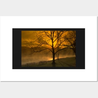 Golden Sunrise Lake Nockamixon Posters and Art